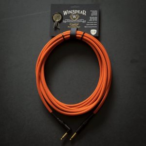Winspear-Instrumental-Co-Crystal-Premium-Guitar-Cable-20-Lava-Orange-RA-ST